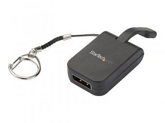 StarTech.com Adaptateur USB Type-C vers DisplayPort - 4k 60 Hz - Câble incorporé (CDP2DPFC) - Adaptateur USB / DisplayPort - 24 pin USB-C (M) pour DisplayPort (F) - Displayport 1.2/Thunderbolt 3 - support 4K - noir 