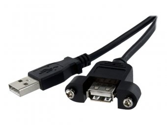 60 cm Panel Mount USB Cable A to A - F/M 
