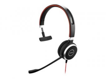 Jabra Evolve 40 MS mono - Micro-casque - sur-oreille - filaire - USB, jack 3,5mm - Certifié pour Skype for Business 