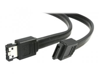 StarTech.com Cable eSATA vers SATA blinde de 1,8 m - Câble SATA vers eSATA - SATA (R) pour eSATA (R) - 1.8 m - noir - pour P/N: ESATAPNLFM1, PEXESAT322I, PEXUSB311A1E, S351BMU33ET, S351BMU33ETG, S3520BU33ER 