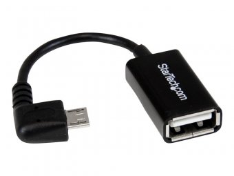5in Right Angle Micro USB OTG Adapter 