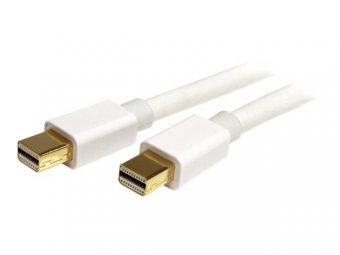 3m 10ft White Mini DisplayPort Cable M/M 