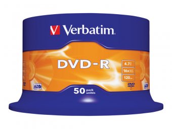 Pack de 2 Verbatim 50 DVD-R 4.7 Go - support de stockage 