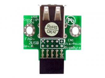 2 Port USB Motherboard Header Adapter 