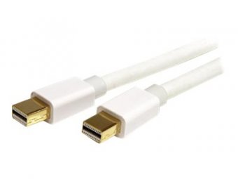 StarTech.com Câble blanc Mini DisplayPort 1 m - M/M - Câble DisplayPort - Mini DisplayPort (M) pour Mini DisplayPort (M) - 1 m - blanc - pour P/N: CDP2MDP, CDP2MDPEC, CDP2MDPFC, CDPVDHDMDP2G, CDPVDHDMDPRG, CDPVDHDMDPSG, CDPVDHMDPDP 