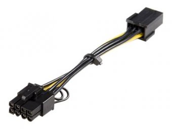 PCIe 6 pin to 8 pin Power Adapter Cable 