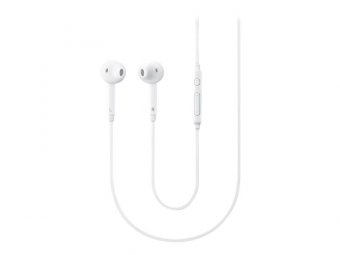 Samsung EO-EG920BW - Écouteur Intra Auriculaire (Jack 3.5, Câble Plat, Télécommande, Blanc) - Original, Bulk 