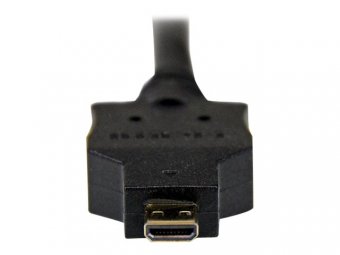 StarTech.com Câble Adaptateur Micro HDMI vers DVI-D Mâle / Mâle - 3 m (HDDDVIMM3M) - Câble adaptateur - DVI-D mâle pour 19 pin micro HDMI Type D mâle - 3 m - blindé - noir 