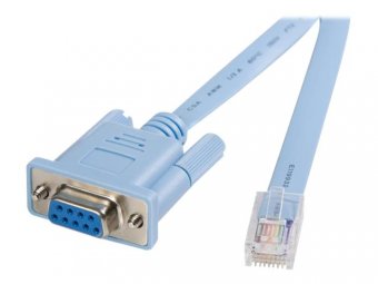 StarTech.com Câble console RJ45 vers série DB9 de 1,8 m pour gestion de routeur Cisco - M/F - Bleu - Câble série - RJ-45 (M) pour DB-9 (F) - 1.8 m - bleu - pour P/N: EC1S952, EC2S952, IES101002SFP 