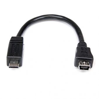 15cm Micro USB to Mini USB Adapter M/F 