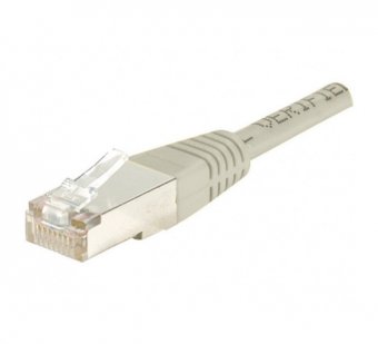 Cordon RJ45 catégorie 6 F/UTP gris - 0,3 m 