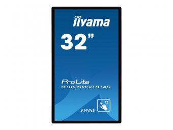 iiyama ProLite TF3239MSC-B1AG - Classe de diagonale 32" (31.5" visualisable) écran LCD rétro-éclairé par LED - signalétique numérique interactive - avec écran tactile 1920 x 1080 - éclairage périphérique - noir mat 