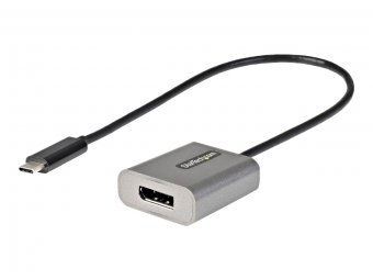 StarTech.com Adaptateur USB C vers DisplayPort - Dongle USB-C 8K/4K 60Hz vers DP 1.4 - Convertisseur Graphique USB Type-C vers Écran DP - Compatible Thunderbolt 3 - Câble Intégré 30cm (CDP2DPEC) - Adaptateur vidéo - USB-C (M) pour DisplayPort (F) - Thunde 