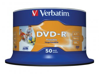 Verbatim DVD-R/4.7GB 16xspd 50Spindle print 