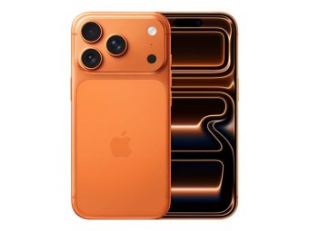 Apple iPhone 17 Pro - 5G smartphone - double SIM / Mémoire interne 512 Go - écran OEL - 6.3" - 2622 x 1206 pixels (120 Hz) - 3 x caméras arrière 48 MP, 48 MP, 48 MP - front camera 18 mégapixels - orange cosmique 