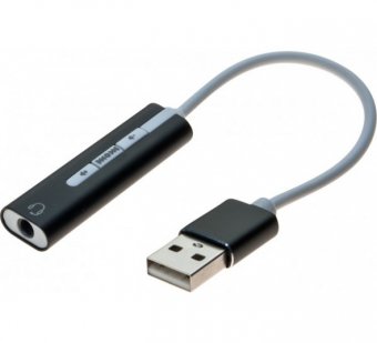 Carte son USB-A sortie-entrée Audio Stéréo Uni-Jack 3.5 mm 