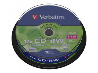 CD-RW/700MB 80Min 10x Speed Cake10pk 