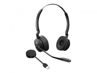 Jabra Engage 55 Stereo - Micro-casque - sur-oreille - DECT - sans fil - Optimisé pour Microsoft Teams 