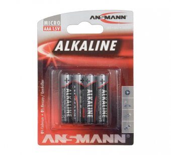 ANSMANN Piles alcalines 5015553 LR03 / AAA blister de 4 