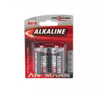 ANSMANN Piles alcalines 1513-0000 LR14 / C blister de 2 