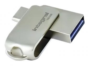 16GB CLE USB3.0 360-C DUAL TYPE-C METAL 