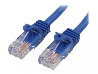 0.5m Blue Snagless Cat5e Patch Cable 