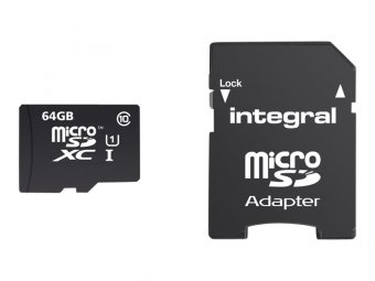 Integral UltimaPro - carte mémoire flash - 64 Go - microSDXC UHS-I 