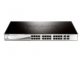 D-Link Switch DGS-1210-28P 24xGBit/4xSFP 19" Managed PoE (193W) 