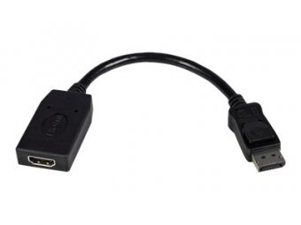 StarTech.com Adaptateur vidéo DisplayPort vers HDMI - Convertisseur DP vers HDMI - M/F - 1920x1200 - Noir - Adaptateur vidéo - DisplayPort mâle pour HDMI femelle - 24 cm - noir - pour P/N: MST14DP123DP, MSTCDP123DP, SV231QDPU34K, TB3DK2DPPDUE, TB3DKDPMAW, 