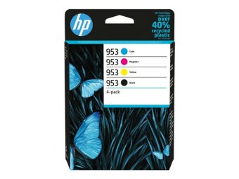 HP 953 - pack de 4 - noir, jaune, cyan, magenta - original - cartouche d'encre - disponible 15 jours 