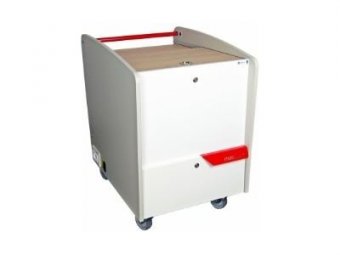 NAOTIC naoCart S1 chariot - modulaire - pour 16 ordinateurs portables - gris, blanc, brun, cuivre 