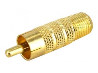 RCA to F Type Coaxial Adapter M/F 