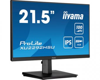 iiyama ProLite XU2292HSU-B6 - Écran LED - 22" (21.5" visualisable) - 1920 x 1080 Full HD (1080p) @ 100 Hz - IPS - 250 cd/m² - 1000:1 - 0.4 ms - HDMI, DisplayPort - haut-parleurs - noir mat 