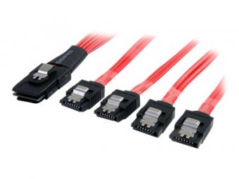 SAS Cable SFF-8087 to 4x Latching SATA 