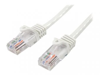 7m White Snagless Cat5e Patch Cable 