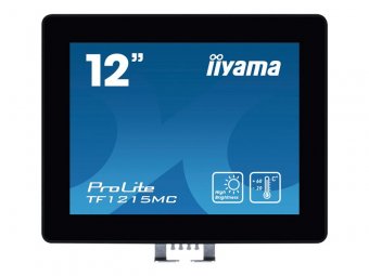 iiyama ProLite TF1215MC-B1 - Écran LED - 12.1" - cadre ouvert - écran tactile - 1024 x 768 - IPS - 540 cd/m² - 1000:1 - 25 ms - HDMI, VGA, DisplayPort - noir 