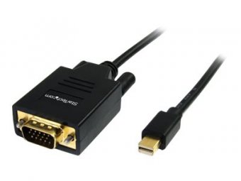 StarTech.com Câble Mini DisplayPort vers VGA 1,8 m - M/M - Convertisseur vidéo - VGA - DisplayPort - noir 