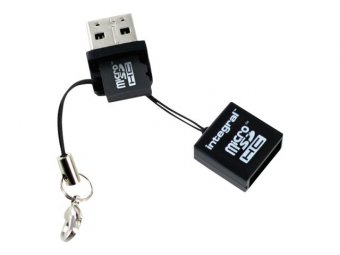 Integral - Lecteur de carte (microSD, microSDHC) - USB 2.0 