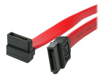 StarTech.com Cable Serial ATA SATA vers SATA a angle droit 91 cm - Câble SATA - Serial ATA 150/300/600 - SATA (R) pour SATA (R) - 91.4 cm - connecteur à angle droit - rouge - pour P/N: PATA2SATA3, S251BU31REM, S25SLOTR, SATSASBAY3BK, USB2SATAIDE, USB3SSAT 