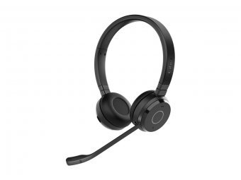 Jabra Evolve 65 TE Stereo - Micro-casque - sur-oreille - Bluetooth - sans fil - USB-A via adaptateur Bluetooth - isolation acoustique - Certifié pour Microsoft Teams 