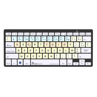Clavier Compact sans fil PC avec police adaptée Dyslexie 