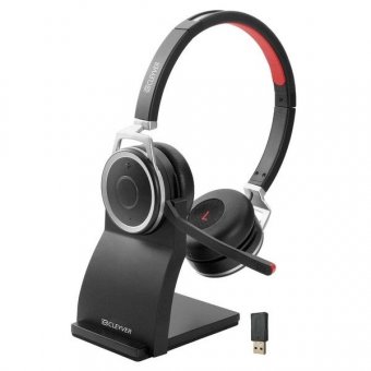 Cleyver NW65UC + base de charge Casque PC sans fil Duo Bluetooth multipoint avec sa base de charge 