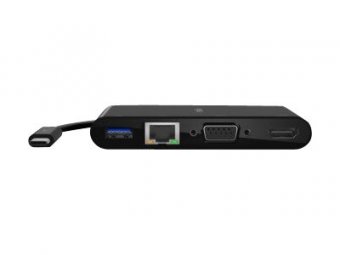 Belkin CONNECT adaptateur multiport - USB-C - VGA,HDMI - GigE 