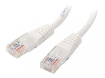 15m Cat5e White Molded Cat5e Patch Cable 