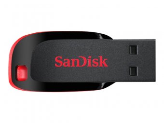SanDisk Cruzer Blade - Clé USB - 64 Go - USB 2.0 - noir, rouge 
