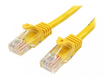 5m Yellow Snagless Cat5e Patch Cable 