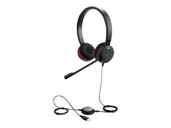 Jabra Evolve 30 II MS stereo - Micro-casque - sur-oreille - filaire - USB, jack 3,5mm - Certifié pour Skype for Business 
