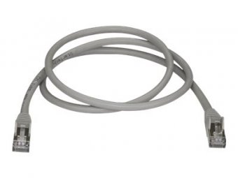 1m Gray Cat6a Ethernet Cable - STP 