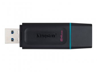 Kingston DataTraveler Exodia - Clé USB - 64 Go - USB 3.2 Gen 1 - noir et bleu sarcelle 