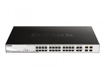 D-Link Switch DGS-1210-28P/E 24xGBit/4xSFP 19" Managed PoE (193W) 